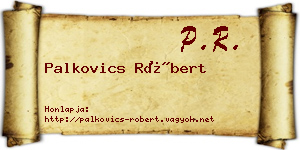 Palkovics Róbert névjegykártya