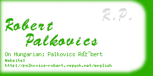 robert palkovics business card